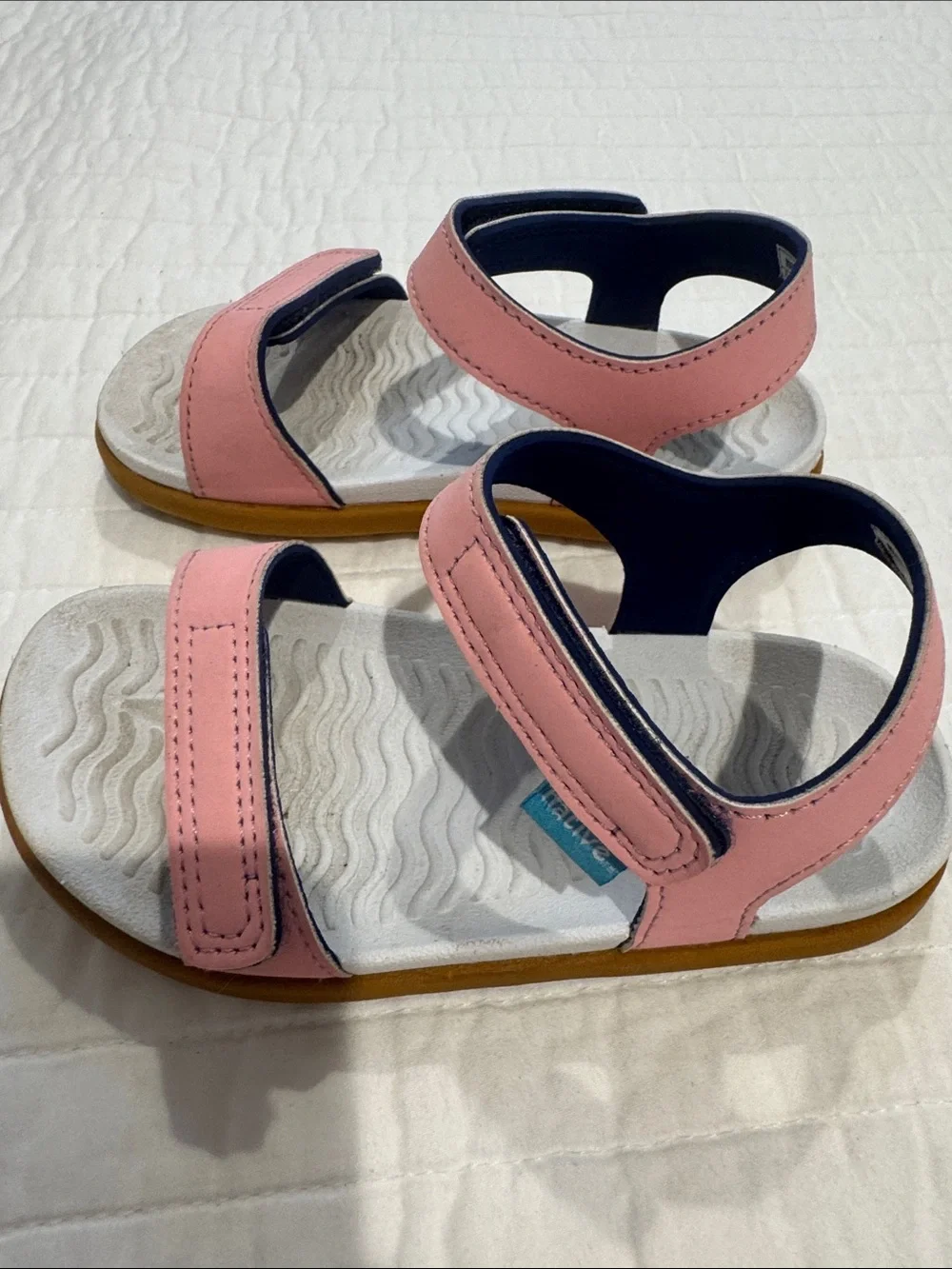 Toddler Girl Pink Adjustable Native Sandals